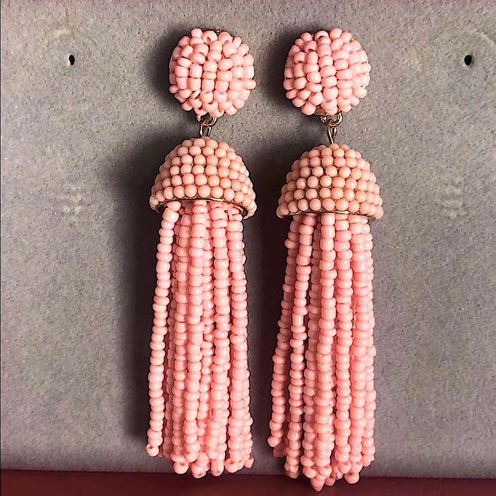 Baublebar Pink Drop Earrings.